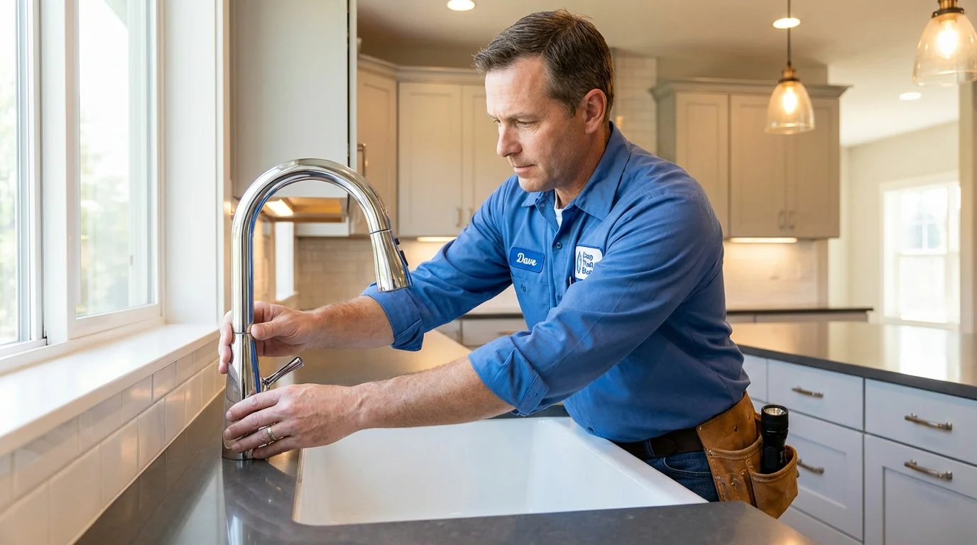 Kitchen faucet installation by Johns Plumbing LLC in Red Lodge