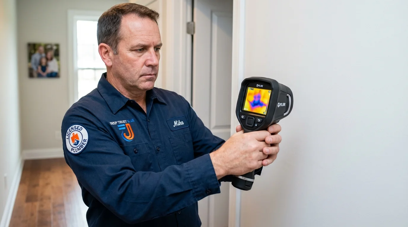 Thermal imaging leak detection by Johns Plumbing LLC in Red Lodge